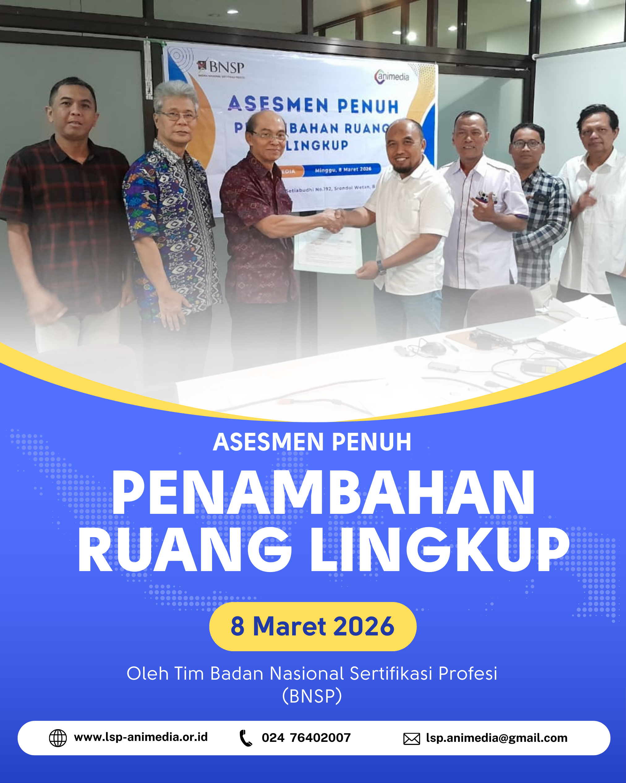 FULL ASSESMEN PENAMBAHAN RUANG LINGKUP OLEH BNSP